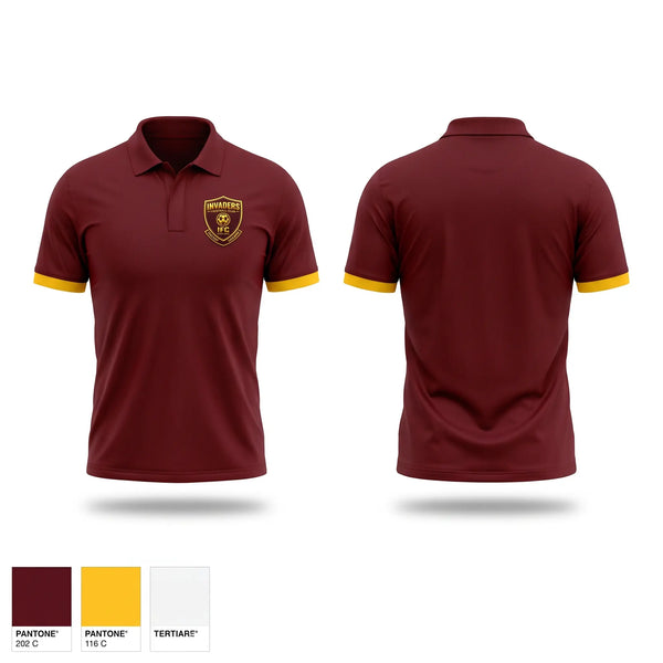 Short Sleeve Performance Polo, Invaders Football Club, Men's Soccer, Teamtime, Team time, sublimation, custom sports apparel, team uniforms, spirit wear, spiritwear, sports uniforms, custom shirts, team store, custom team store, fundraiser sports, apparel fundraiser