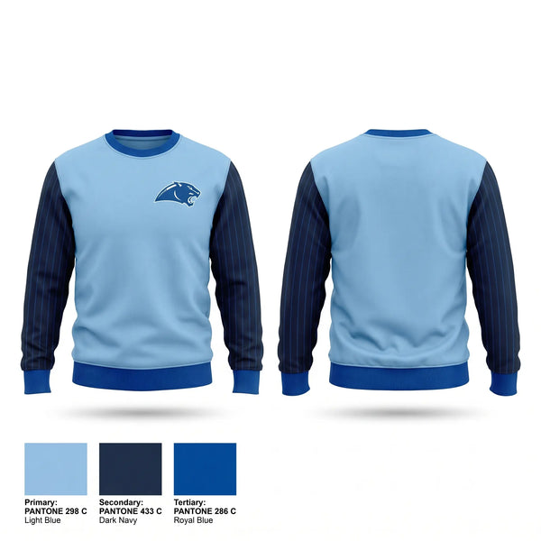 Crew Neck Sweatshirt, Springboro Panthers, Baseball, Teamtime, Team time, sublimation, custom sports apparel, team uniforms, spirit wear, spiritwear, sports uniforms, custom shirts, team store, custom team store, fundraiser sports, apparel fundraiser