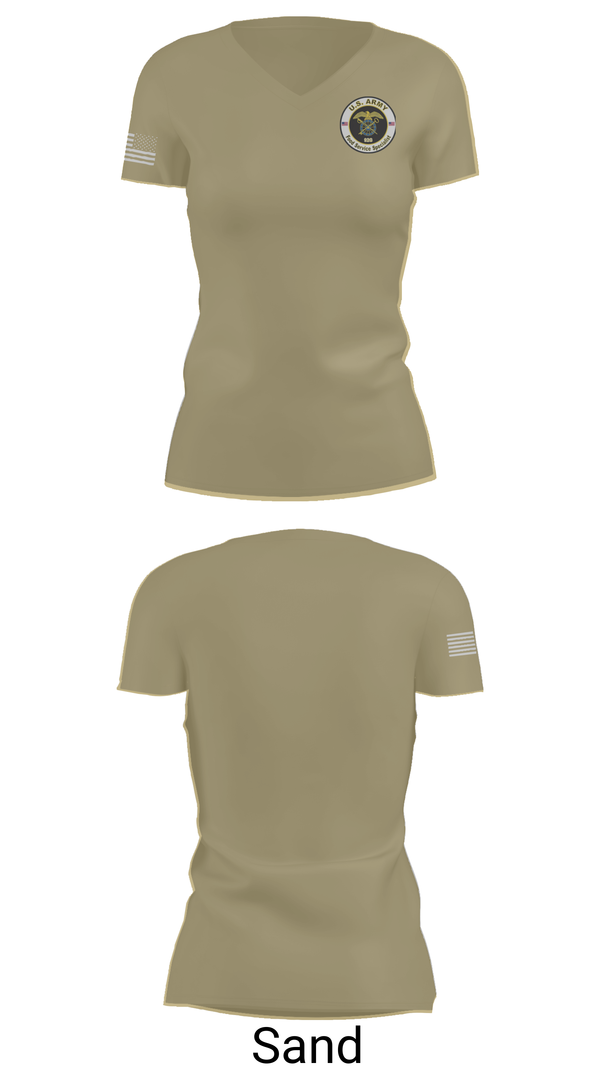 Womens Short Sleeve Vneck Shirt, 473rd QM, , Teamtime, Team time, sublimation, custom sports apparel, team uniforms, spirit wear, spiritwear, sports uniforms, custom shirts, team store, custom team store, fundraiser sports, apparel fundraiser