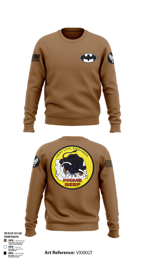 Crew Neck Sweatshirt, 185th CES, Navy, Teamtime, Team time, sublimation, custom sports apparel, team uniforms, spirit wear, spiritwear, sports uniforms, custom shirts, team store, custom team store, fundraiser sports, apparel fundraiser