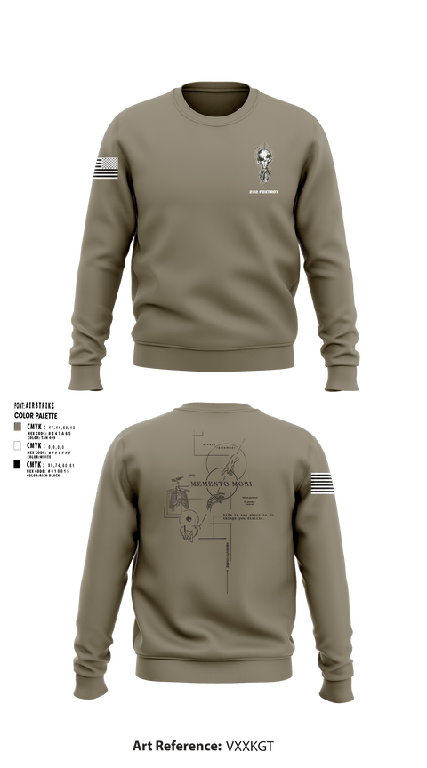 Crew Neck Sweatshirt, 232 Foxtrot, Army, Teamtime, Team time, sublimation, custom sports apparel, team uniforms, spirit wear, spiritwear, sports uniforms, custom shirts, team store, custom team store, fundraiser sports, apparel fundraiser