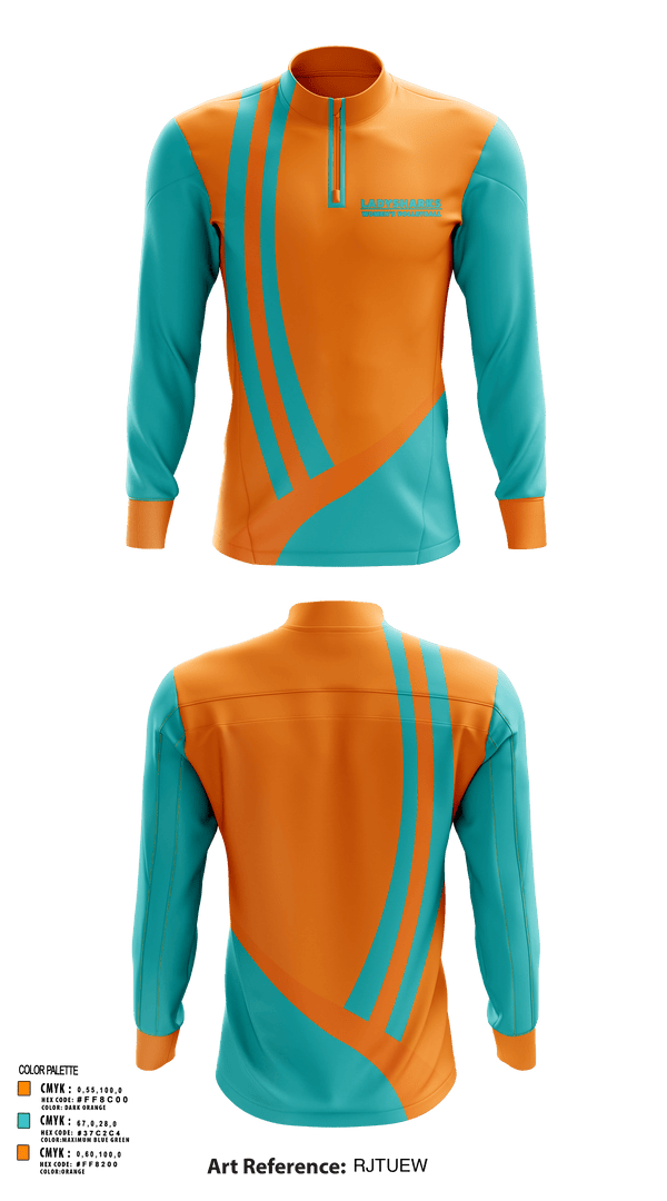 Quarter Zip Jacket, LadySharks, Women's Volleyball, Teamtime, Team time, sublimation, custom sports apparel, team uniforms, spirit wear, spiritwear, sports uniforms, custom shirts, team store, custom team store, fundraiser sports, apparel fundraiser