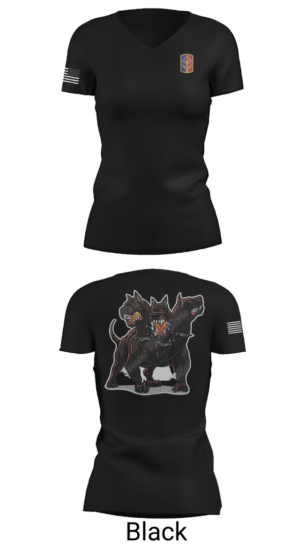 Women's Short Sleeve Vneck Shirt, 1-174th ADA RGT, , Teamtime, Team time, sublimation, custom sports apparel, team uniforms, spirit wear, spiritwear, sports uniforms, custom shirts, team store, custom team store, fundraiser sports, apparel fundraiser