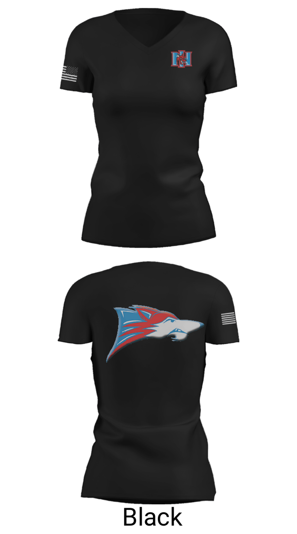 Women's Short Sleeve Vneck Shirt, North Iredell High School Volleyball, Women's Volleyball, Teamtime, Team time, sublimation, custom sports apparel, team uniforms, spirit wear, spiritwear, sports uniforms, custom shirts, team store, custom team store, fundraiser sports, apparel fundraiser