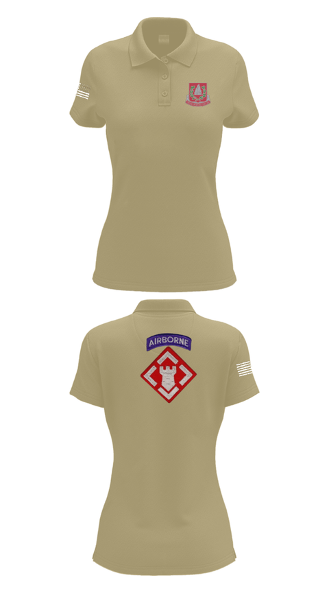 Women's Short Sleeve Performance Polo, 37th engineer bn, Army, Teamtime, Team time, sublimation, custom sports apparel, team uniforms, spirit wear, spiritwear, sports uniforms, custom shirts, team store, custom team store, fundraiser sports, apparel fundraiser