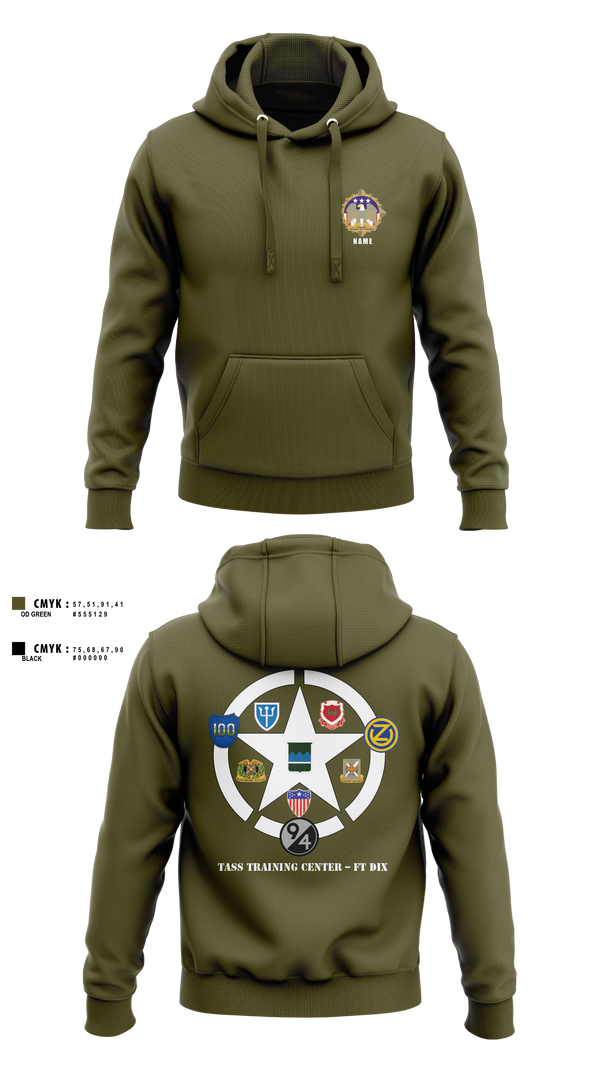 Hoodie, 80th TC, TTC-Dix, Army, Teamtime, Team time, sublimation, custom sports apparel, team uniforms, spirit wear, spiritwear, sports uniforms, custom shirts, team store, custom team store, fundraiser sports, apparel fundraiser