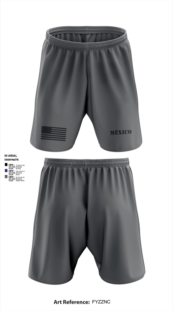 Athletic Shorts With Pockets, México, Army, Teamtime, Team time, sublimation, custom sports apparel, team uniforms, spirit wear, spiritwear, sports uniforms, custom shirts, team store, custom team store, fundraiser sports, apparel fundraiser
