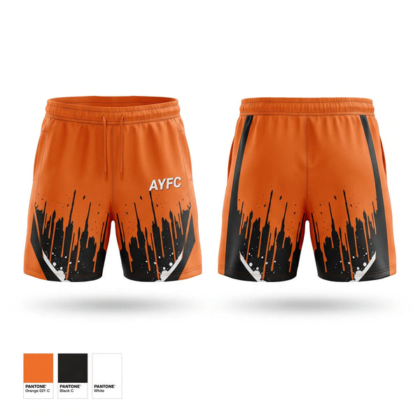 Athletic Shorts With Pockets, AYFC, Cheer, Teamtime, Team time, sublimation, custom sports apparel, team uniforms, spirit wear, spiritwear, sports uniforms, custom shirts, team store, custom team store, fundraiser sports, apparel fundraiser