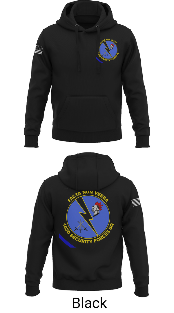 Hoodie, 103d SECURITY FORCES SQUADRON, , Teamtime, Team time, sublimation, custom sports apparel, team uniforms, spirit wear, spiritwear, sports uniforms, custom shirts, team store, custom team store, fundraiser sports, apparel fundraiser