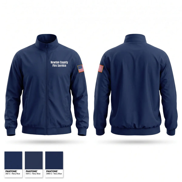 Windbreaker, Newton County Fire Service, Fire Department, Teamtime, Team time, sublimation, custom sports apparel, team uniforms, spirit wear, spiritwear, sports uniforms, custom shirts, team store, custom team store, fundraiser sports, apparel fundraiser