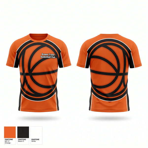Short Sleeve Performance Shirt, Brewer Travel Basketball Club, Men's Basketball, Teamtime, Team time, sublimation, custom sports apparel, team uniforms, spirit wear, spiritwear, sports uniforms, custom shirts, team store, custom team store, fundraiser sports, apparel fundraiser