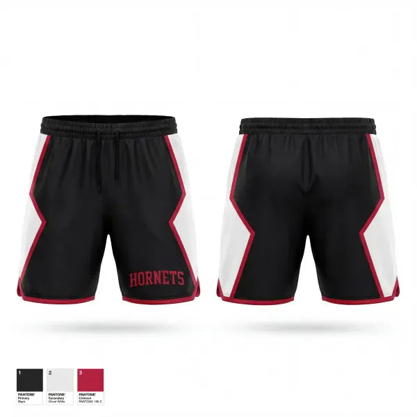Athletic Shorts With Pockets, Hornets, , Teamtime, Team time, sublimation, custom sports apparel, team uniforms, spirit wear, spiritwear, sports uniforms, custom shirts, team store, custom team store, fundraiser sports, apparel fundraiser
