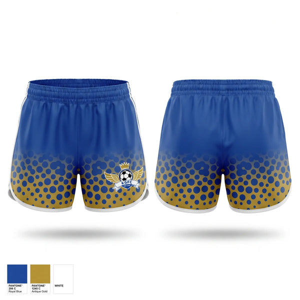Womens Shorts, King George F.C., Men's Soccer, Teamtime, Team time, sublimation, custom sports apparel, team uniforms, spirit wear, spiritwear, sports uniforms, custom shirts, team store, custom team store, fundraiser sports, apparel fundraiser