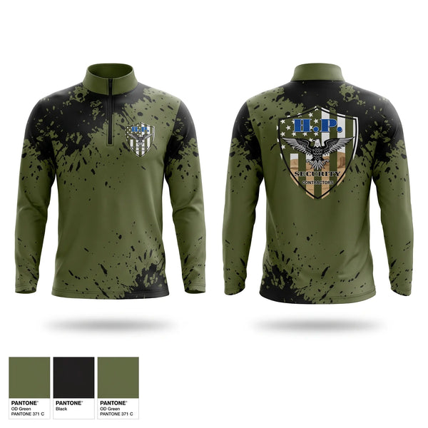 Quarter Zip Jacket, High Profile Security, Police, Teamtime, Team time, sublimation, custom sports apparel, team uniforms, spirit wear, spiritwear, sports uniforms, custom shirts, team store, custom team store, fundraiser sports, apparel fundraiser