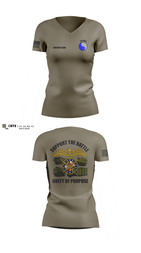 Womens Short Sleeve Vneck Shirt, 729 Quarter Master Unit, Army, Teamtime, Team time, sublimation, custom sports apparel, team uniforms, spirit wear, spiritwear, sports uniforms, custom shirts, team store, custom team store, fundraiser sports, apparel fundraiser
