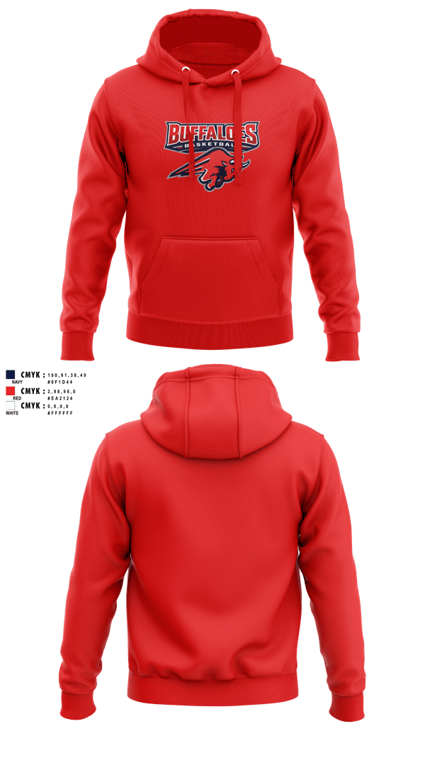 Hoodie, Illinois Buffaloes, Men's Basketball, Teamtime, Team time, sublimation, custom sports apparel, team uniforms, spirit wear, spiritwear, sports uniforms, custom shirts, team store, custom team store, fundraiser sports, apparel fundraiser