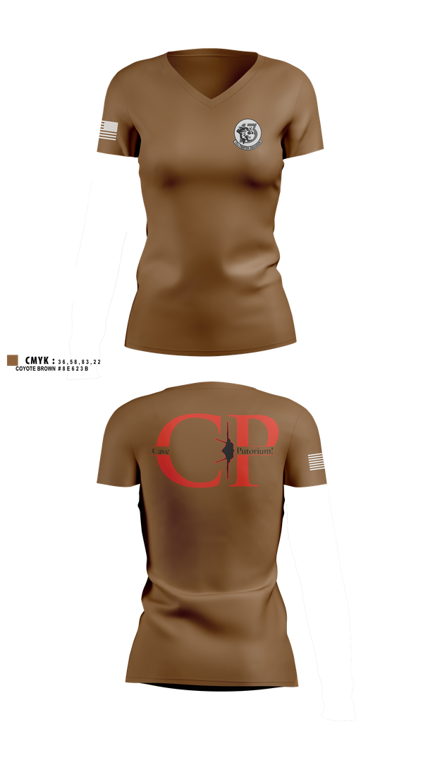 Womens Short Sleeve Vneck Shirt, 13th Fighter Squadron, Air Force, Teamtime, Team time, sublimation, custom sports apparel, team uniforms, spirit wear, spiritwear, sports uniforms, custom shirts, team store, custom team store, fundraiser sports, apparel fundraiser