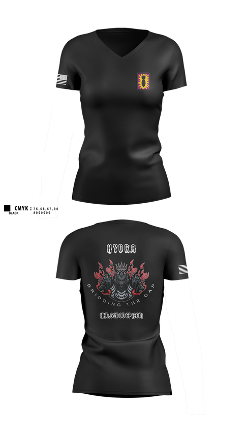 Womens Short Sleeve Vneck Shirt, HHD, 52ND EOD GP, , Teamtime, Team time, sublimation, custom sports apparel, team uniforms, spirit wear, spiritwear, sports uniforms, custom shirts, team store, custom team store, fundraiser sports, apparel fundraiser