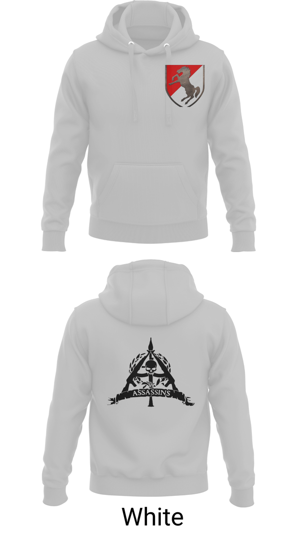 Hoodie, 1/11 ACR Assassin Troop, Army, Teamtime, Team time, sublimation, custom sports apparel, team uniforms, spirit wear, spiritwear, sports uniforms, custom shirts, team store, custom team store, fundraiser sports, apparel fundraiser