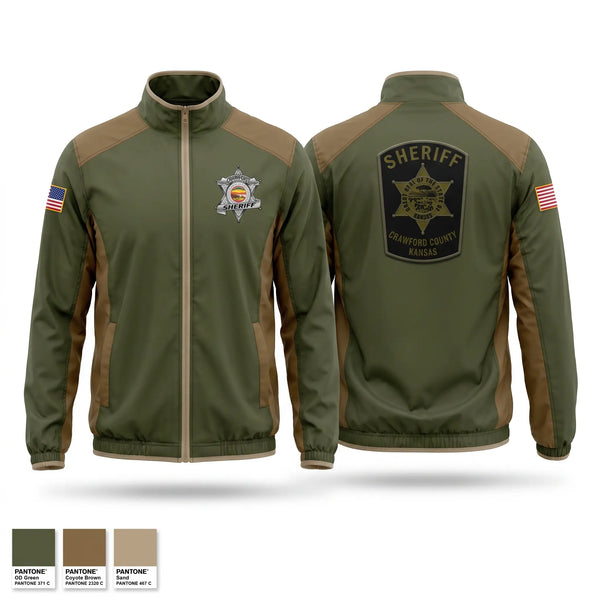 Windbreaker, Crawford County Sheriffs office, Police, Teamtime, Team time, sublimation, custom sports apparel, team uniforms, spirit wear, spiritwear, sports uniforms, custom shirts, team store, custom team store, fundraiser sports, apparel fundraiser