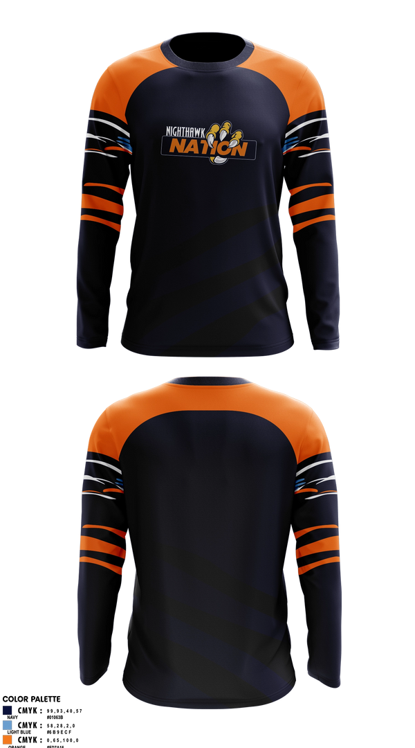 Long Sleeve Performance Shirt, Herbert Akins Road Middle School, Track & Field, Teamtime, Team time, sublimation, custom sports apparel, team uniforms, spirit wear, spiritwear, sports uniforms, custom shirts, team store, custom team store, fundraiser sports, apparel fundraiser