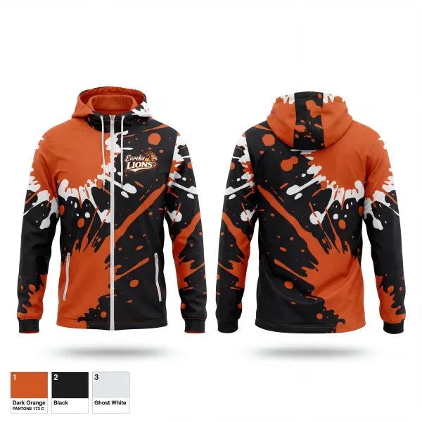 Windbreaker, Eureka Lions, Softball, Teamtime, Team time, sublimation, custom sports apparel, team uniforms, spirit wear, spiritwear, sports uniforms, custom shirts, team store, custom team store, fundraiser sports, apparel fundraiser
