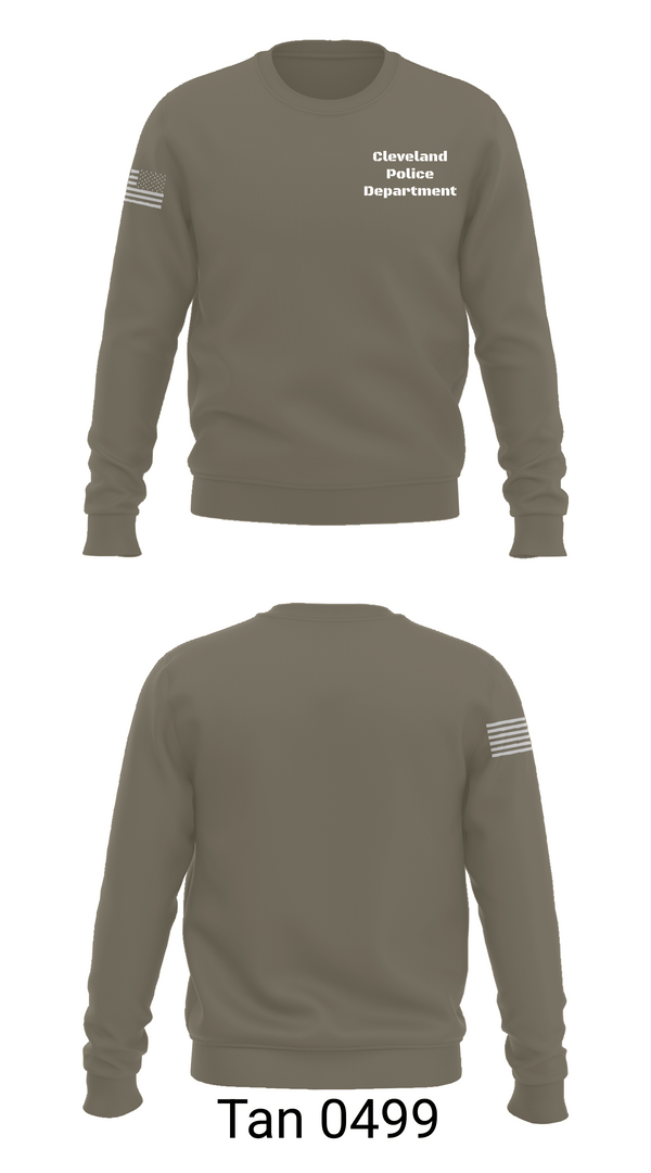 Crew Neck Sweatshirt, Cleveland Police Department, Police, Teamtime, Team time, sublimation, custom sports apparel, team uniforms, spirit wear, spiritwear, sports uniforms, custom shirts, team store, custom team store, fundraiser sports, apparel fundraiser
