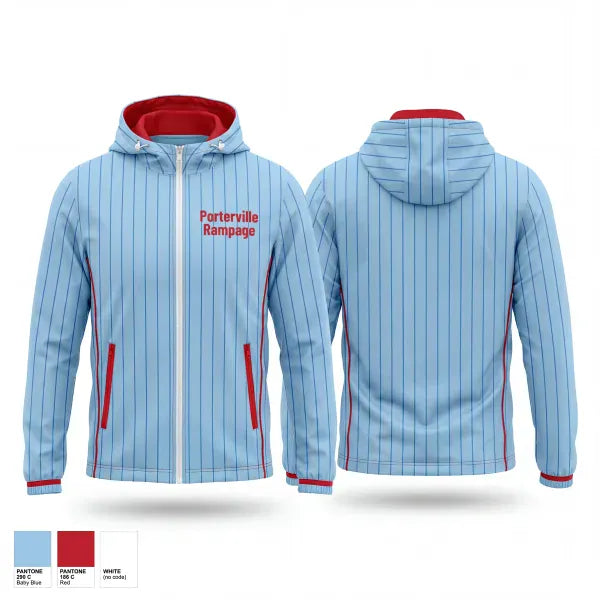Windbreaker, Porterville Rampage, Softball, Teamtime, Team time, sublimation, custom sports apparel, team uniforms, spirit wear, spiritwear, sports uniforms, custom shirts, team store, custom team store, fundraiser sports, apparel fundraiser