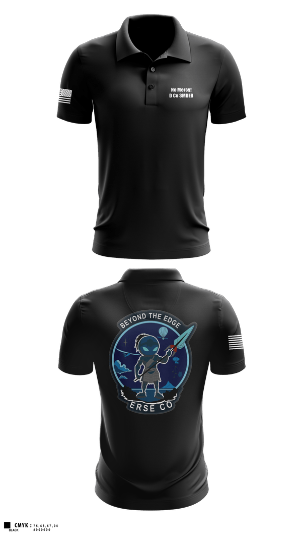 Short Sleeve Performance Polo, ERSE Company, Army, Teamtime, Team time, sublimation, custom sports apparel, team uniforms, spirit wear, spiritwear, sports uniforms, custom shirts, team store, custom team store, fundraiser sports, apparel fundraiser