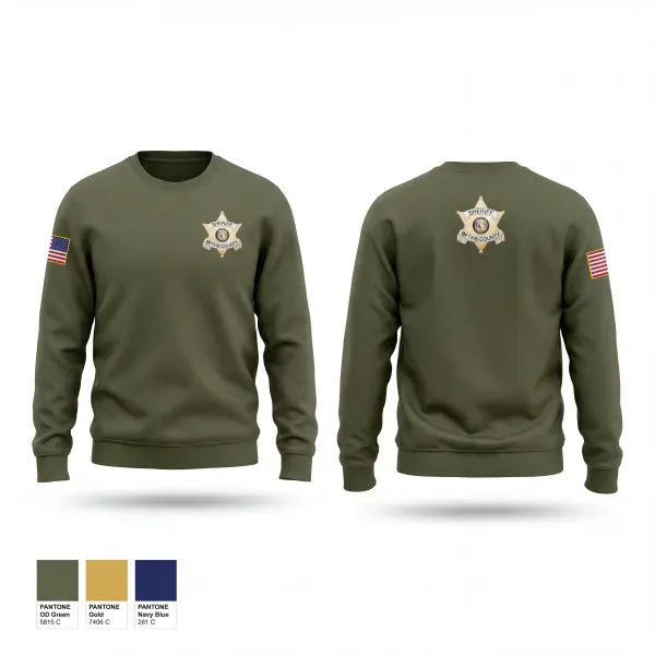 Crew Neck Sweatshirt, Pettis County Sherrifs Office, Police, Teamtime, Team time, sublimation, custom sports apparel, team uniforms, spirit wear, spiritwear, sports uniforms, custom shirts, team store, custom team store, fundraiser sports, apparel fundraiser