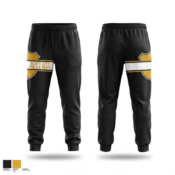Sweatpants, SCOTT CITY POLICE DEPT., Police, Teamtime, Team time, sublimation, custom sports apparel, team uniforms, spirit wear, spiritwear, sports uniforms, custom shirts, team store, custom team store, fundraiser sports, apparel fundraiser