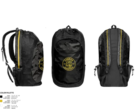 Gear Bag, Cobras, Ice Hockey, Teamtime, Team time, sublimation, custom sports apparel, team uniforms, spirit wear, spiritwear, sports uniforms, custom shirts, team store, custom team store, fundraiser sports, apparel fundraiser