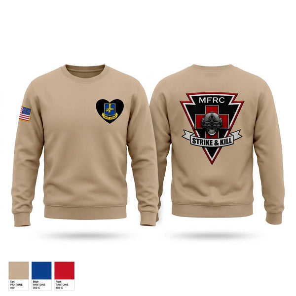 Crew Neck Sweatshirt, 2-502 MFRC MED, Army, Teamtime, Team time, sublimation, custom sports apparel, team uniforms, spirit wear, spiritwear, sports uniforms, custom shirts, team store, custom team store, fundraiser sports, apparel fundraiser