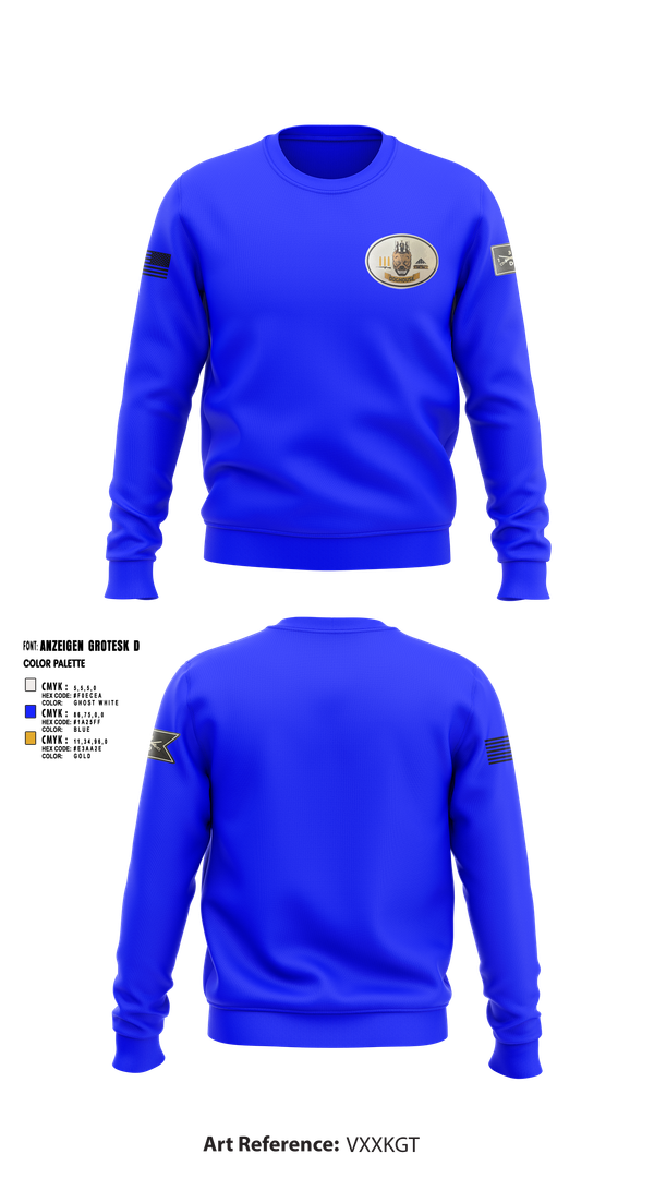 Crew Neck Sweatshirt, 2nd Plt, Doghouse Company, 1/3 TOG, , Teamtime, Team time, sublimation, custom sports apparel, team uniforms, spirit wear, spiritwear, sports uniforms, custom shirts, team store, custom team store, fundraiser sports, apparel fundraiser