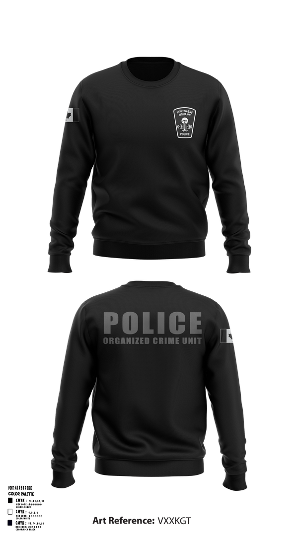 Crew Neck Sweatshirt, , Police, Teamtime, Team time, sublimation, custom sports apparel, team uniforms, spirit wear, spiritwear, sports uniforms, custom shirts, team store, custom team store, fundraiser sports, apparel fundraiser