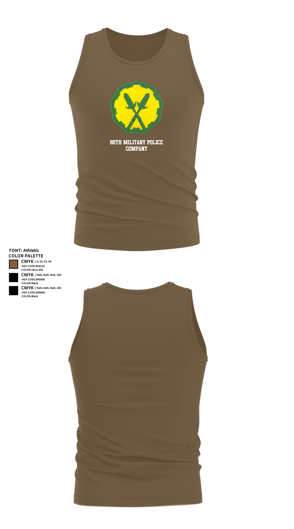Tank Top, 88th Military Police Company, , Teamtime, Team time, sublimation, custom sports apparel, team uniforms, spirit wear, spiritwear, sports uniforms, custom shirts, team store, custom team store, fundraiser sports, apparel fundraiser