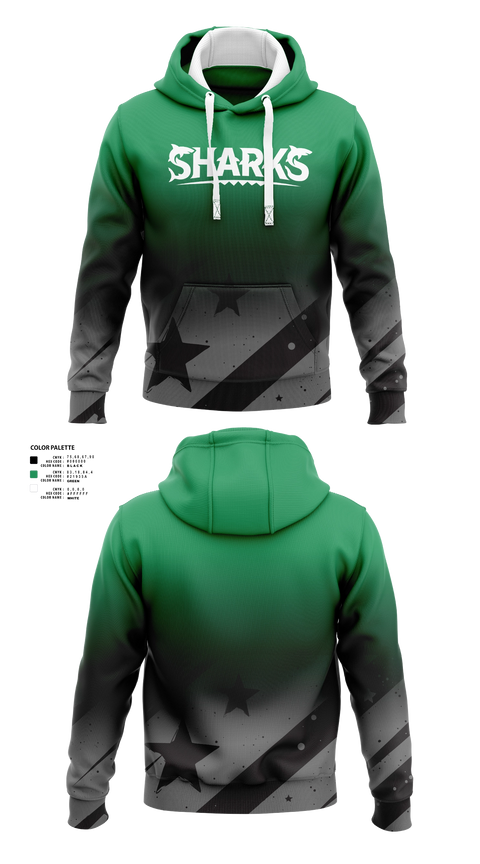 Hoodie, Sharks, Men's Soccer, Teamtime, Team time, sublimation, custom sports apparel, team uniforms, spirit wear, spiritwear, sports uniforms, custom shirts, team store, custom team store, fundraiser sports, apparel fundraiser