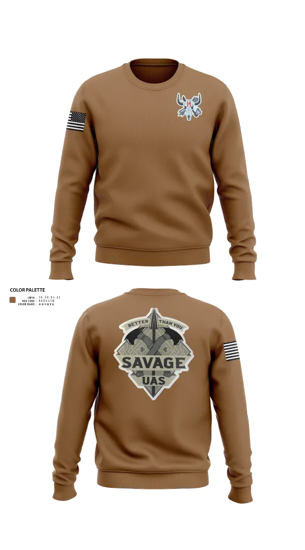 Crew Neck Sweatshirt, 4-10 CAV 3 ABCT 4 ID, , Teamtime, Team time, sublimation, custom sports apparel, team uniforms, spirit wear, spiritwear, sports uniforms, custom shirts, team store, custom team store, fundraiser sports, apparel fundraiser