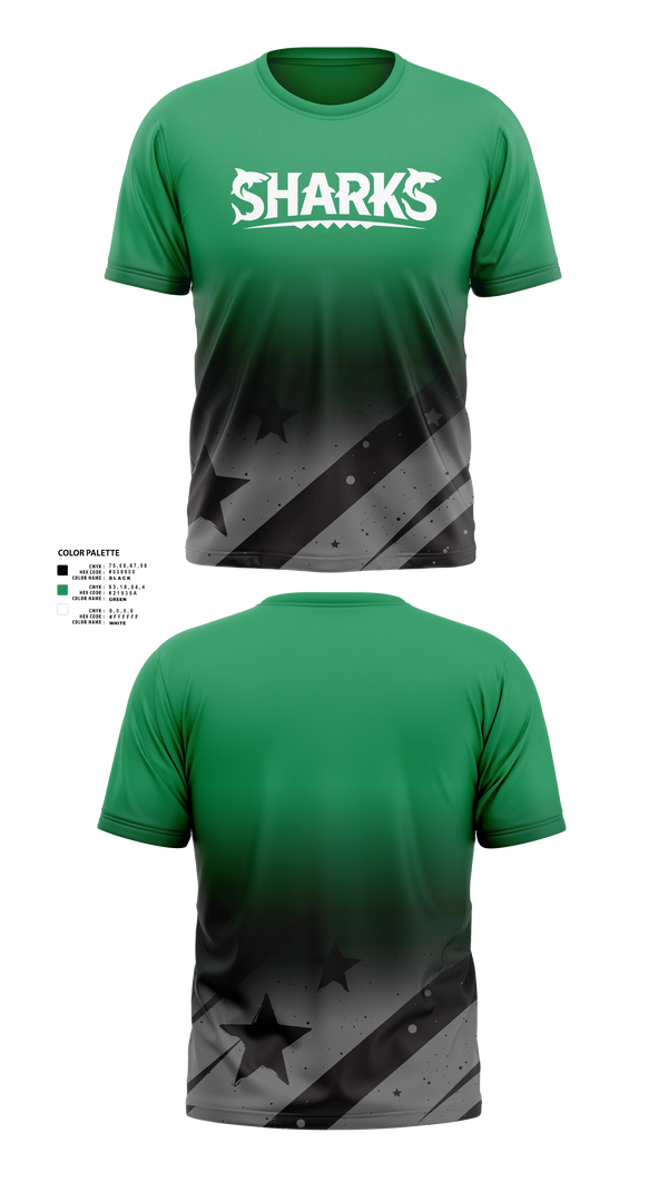 Short Sleeve Performance Shirt, Sharks, Men's Soccer, Teamtime, Team time, sublimation, custom sports apparel, team uniforms, spirit wear, spiritwear, sports uniforms, custom shirts, team store, custom team store, fundraiser sports, apparel fundraiser