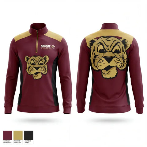 Quarter Zip Jacket, Dawson County, , Teamtime, Team time, sublimation, custom sports apparel, team uniforms, spirit wear, spiritwear, sports uniforms, custom shirts, team store, custom team store, fundraiser sports, apparel fundraiser