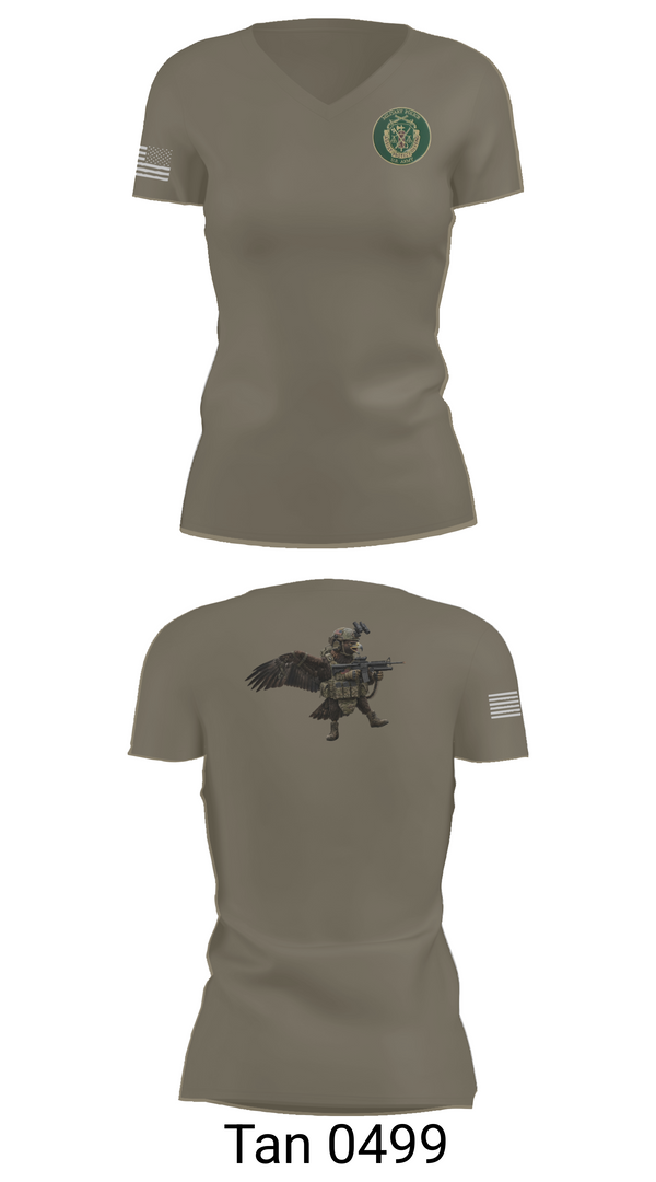 Womens Short Sleeve Vneck Shirt, 79th Military Police Company, Army, Teamtime, Team time, sublimation, custom sports apparel, team uniforms, spirit wear, spiritwear, sports uniforms, custom shirts, team store, custom team store, fundraiser sports, apparel fundraiser