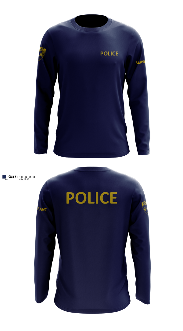 Long Sleeve Performance Shirt, City of South Daytona Public Safety, Police, Teamtime, Team time, sublimation, custom sports apparel, team uniforms, spirit wear, spiritwear, sports uniforms, custom shirts, team store, custom team store, fundraiser sports, apparel fundraiser