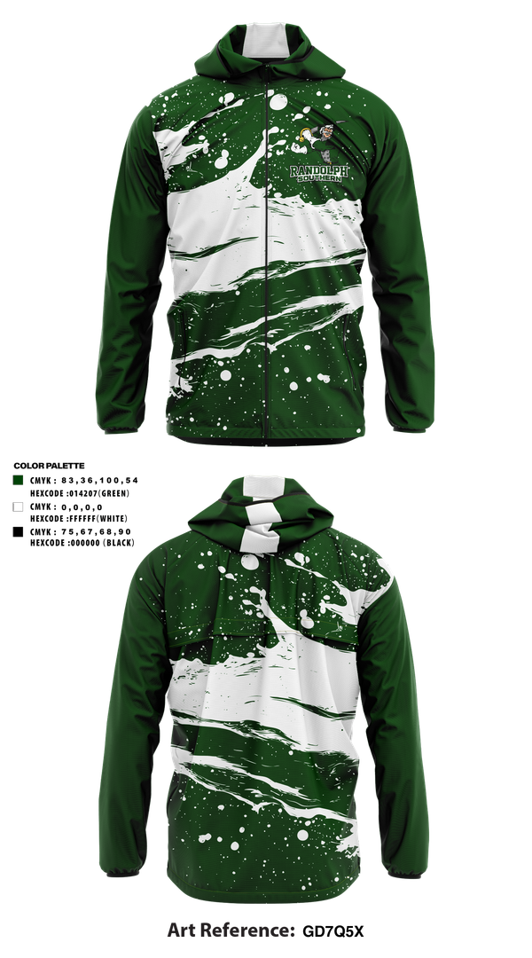 Windbreaker, Randolph Southern Senior High School, Spirit Store, Teamtime, Team time, sublimation, custom sports apparel, team uniforms, spirit wear, spiritwear, sports uniforms, custom shirts, team store, custom team store, fundraiser sports, apparel fundraiser