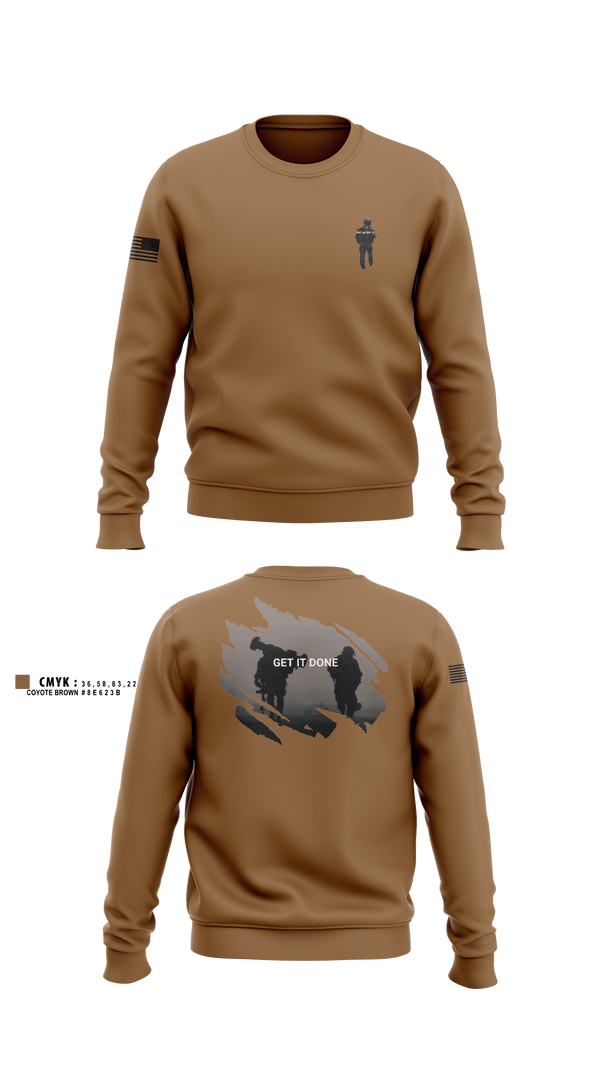 Crew Neck Sweatshirt, ghost, Army, Teamtime, Team time, sublimation, custom sports apparel, team uniforms, spirit wear, spiritwear, sports uniforms, custom shirts, team store, custom team store, fundraiser sports, apparel fundraiser
