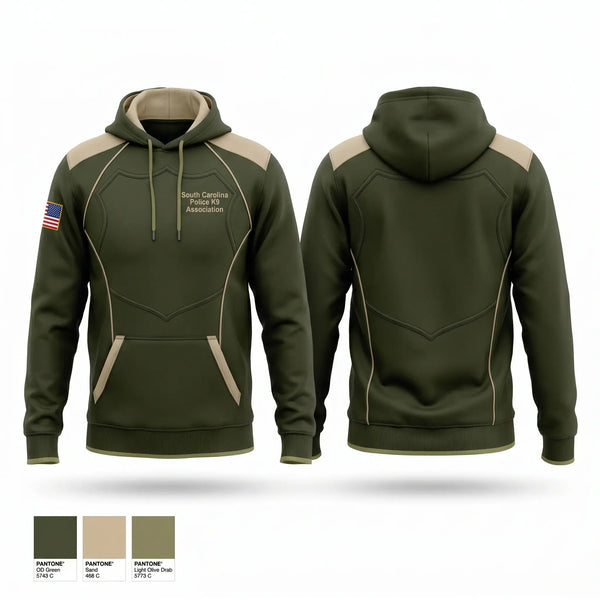 Hoodie, South Carolina Police K9 Association, Police, Teamtime, Team time, sublimation, custom sports apparel, team uniforms, spirit wear, spiritwear, sports uniforms, custom shirts, team store, custom team store, fundraiser sports, apparel fundraiser