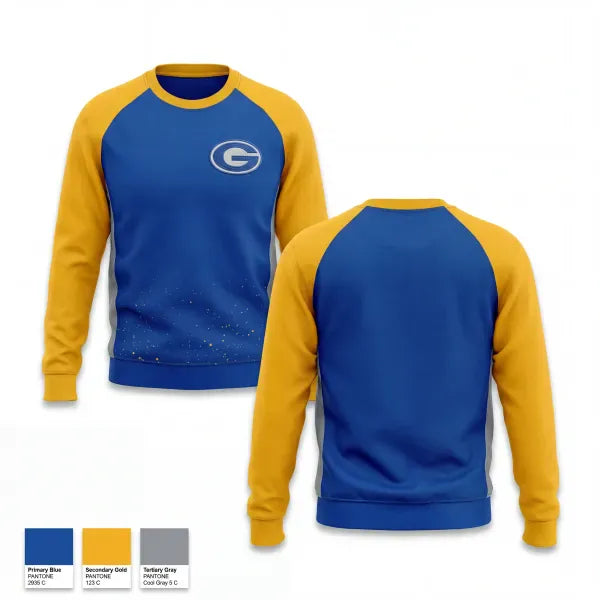 Crew Neck Sweatshirt, Gretna High School Baseball, Baseball, Teamtime, Team time, sublimation, custom sports apparel, team uniforms, spirit wear, spiritwear, sports uniforms, custom shirts, team store, custom team store, fundraiser sports, apparel fundraiser