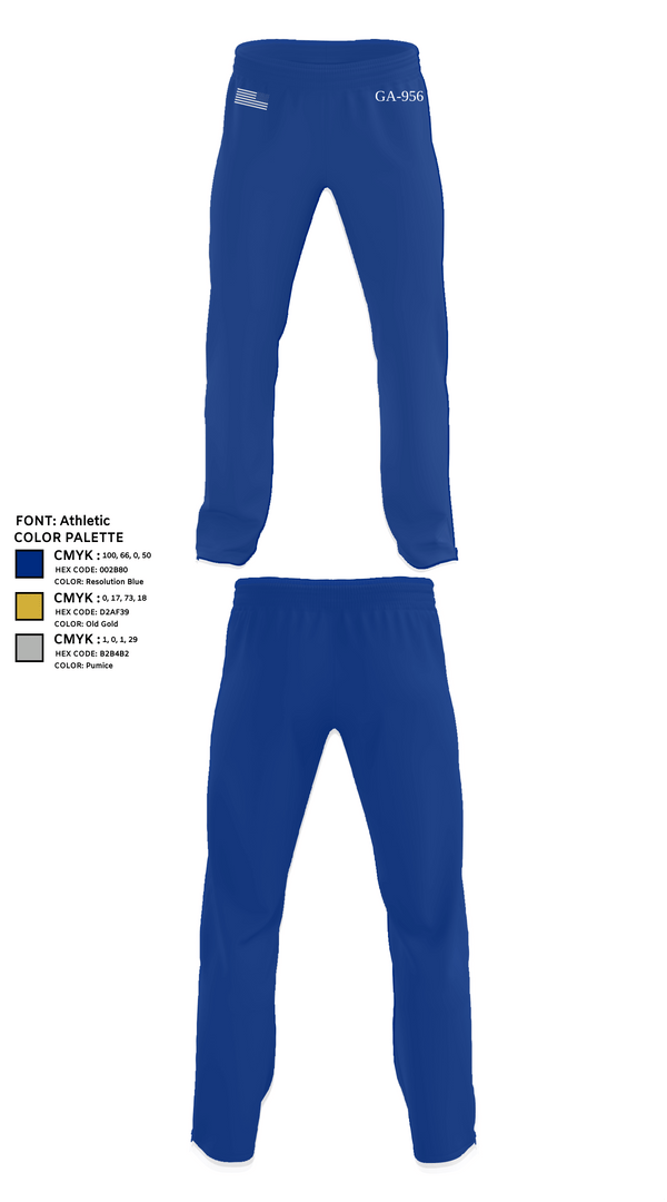 Sweatpants, GA-956, Air Force, Teamtime, Team time, sublimation, custom sports apparel, team uniforms, spirit wear, spiritwear, sports uniforms, custom shirts, team store, custom team store, fundraiser sports, apparel fundraiser