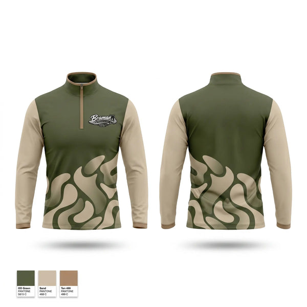 Quarter Zip Jacket, Braman Jiu Jitsu, , Teamtime, Team time, sublimation, custom sports apparel, team uniforms, spirit wear, spiritwear, sports uniforms, custom shirts, team store, custom team store, fundraiser sports, apparel fundraiser