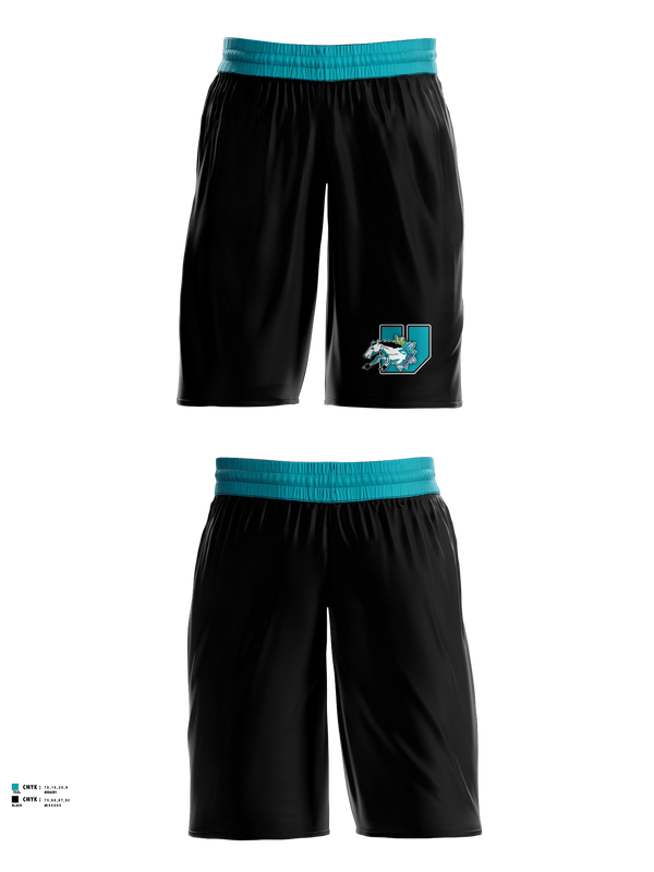 Mens Basketball Shorts, University prep arts and design mustangs, Men's Basketball, Teamtime, Team time, sublimation, custom sports apparel, team uniforms, spirit wear, spiritwear, sports uniforms, custom shirts, team store, custom team store, fundraiser sports, apparel fundraiser