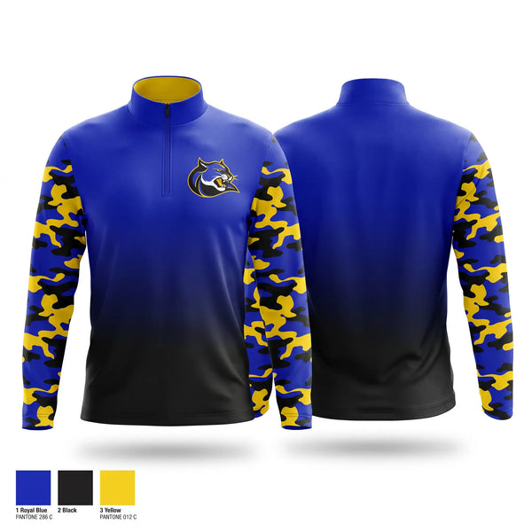 Quarter Zip Jacket, Dr. Henry A Wise Jr. High School, Track & Field, Teamtime, Team time, sublimation, custom sports apparel, team uniforms, spirit wear, spiritwear, sports uniforms, custom shirts, team store, custom team store, fundraiser sports, apparel fundraiser